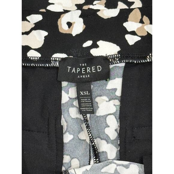 WHBM Matte Jersey Animal Confetti Black Tapered Ankle Pants Size XS Long 🤍🖤🤎 - Picture 13 of 16
